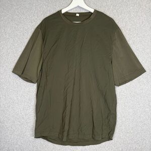 LULULEMON On Time Short Sleeve Dark Olive T-Shirt Men's Size Medium